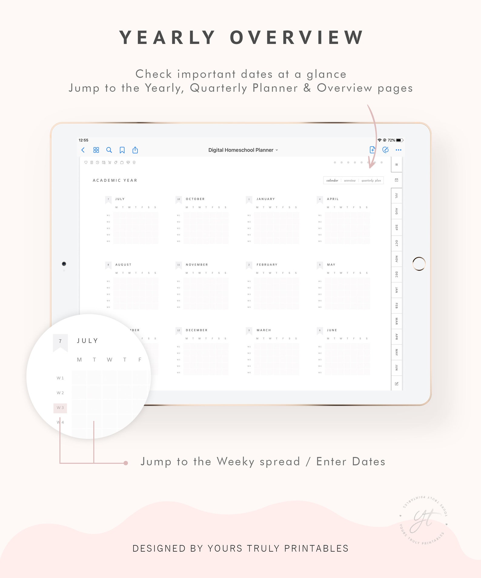 Digital Homeschool Planner Goodnotes Ipad Undated Weekly Etsy UK