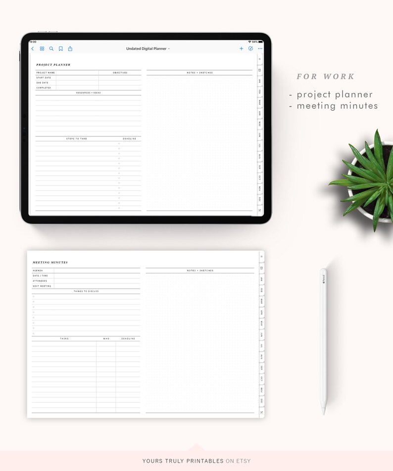 undated digital planner goodnotes undated digital planner goodnotes