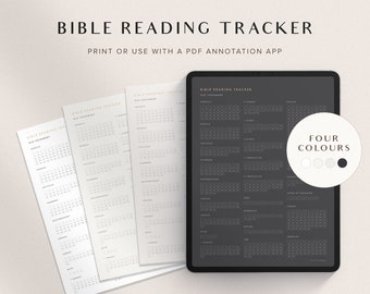 Printable Books of the Bible, Bible Reading Plan, Bible Reading Tracker, Printable Digital Bible Reading Checklist, Bible Reading Planner