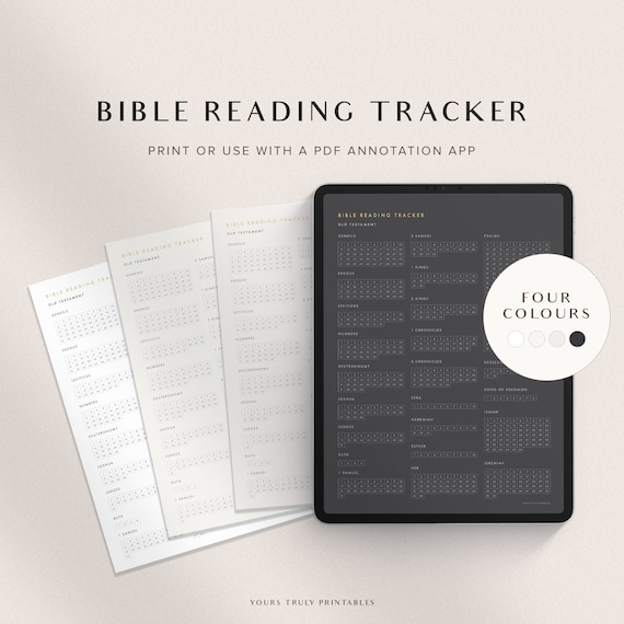 Printable Books of the Bible, Bible Reading Plan, Bible Reading Tracker, Printable Digital Bible Reading Checklist, Bible Reading Planner