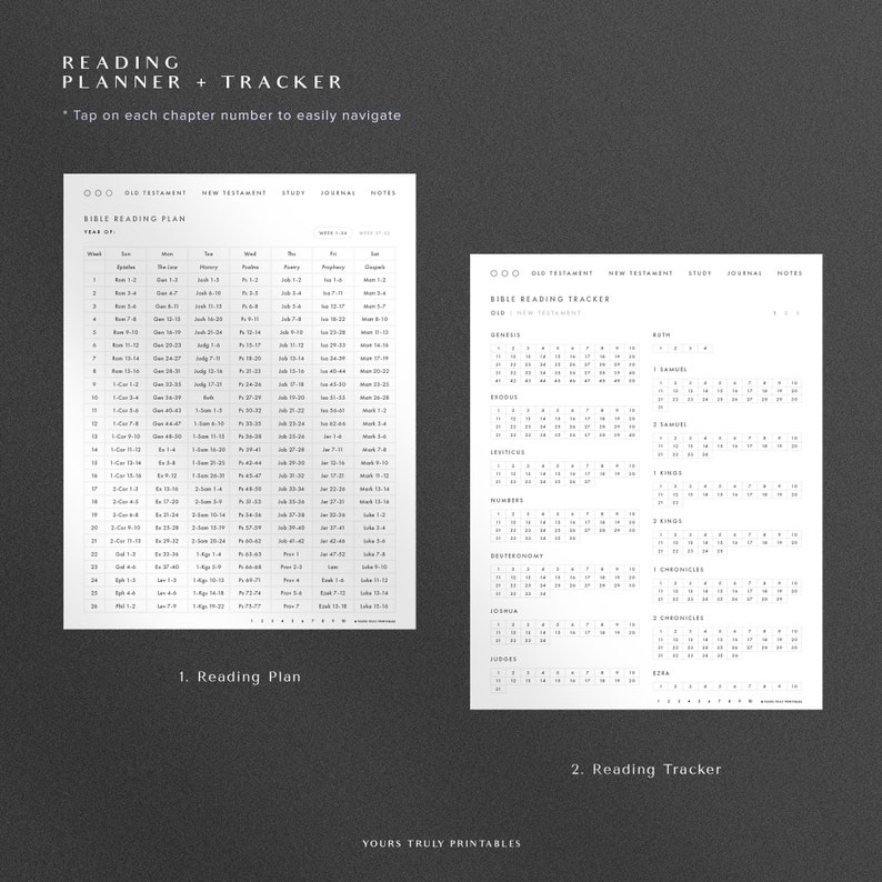Grid Scripture Journal Digital Bible Study Journal Template – Ruled – Portrait – Monochrome ...