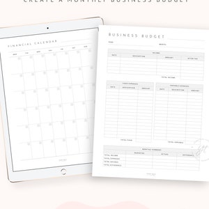 Small Business Bookkeeping Printable Pack, Accounting Template, Budget ...
