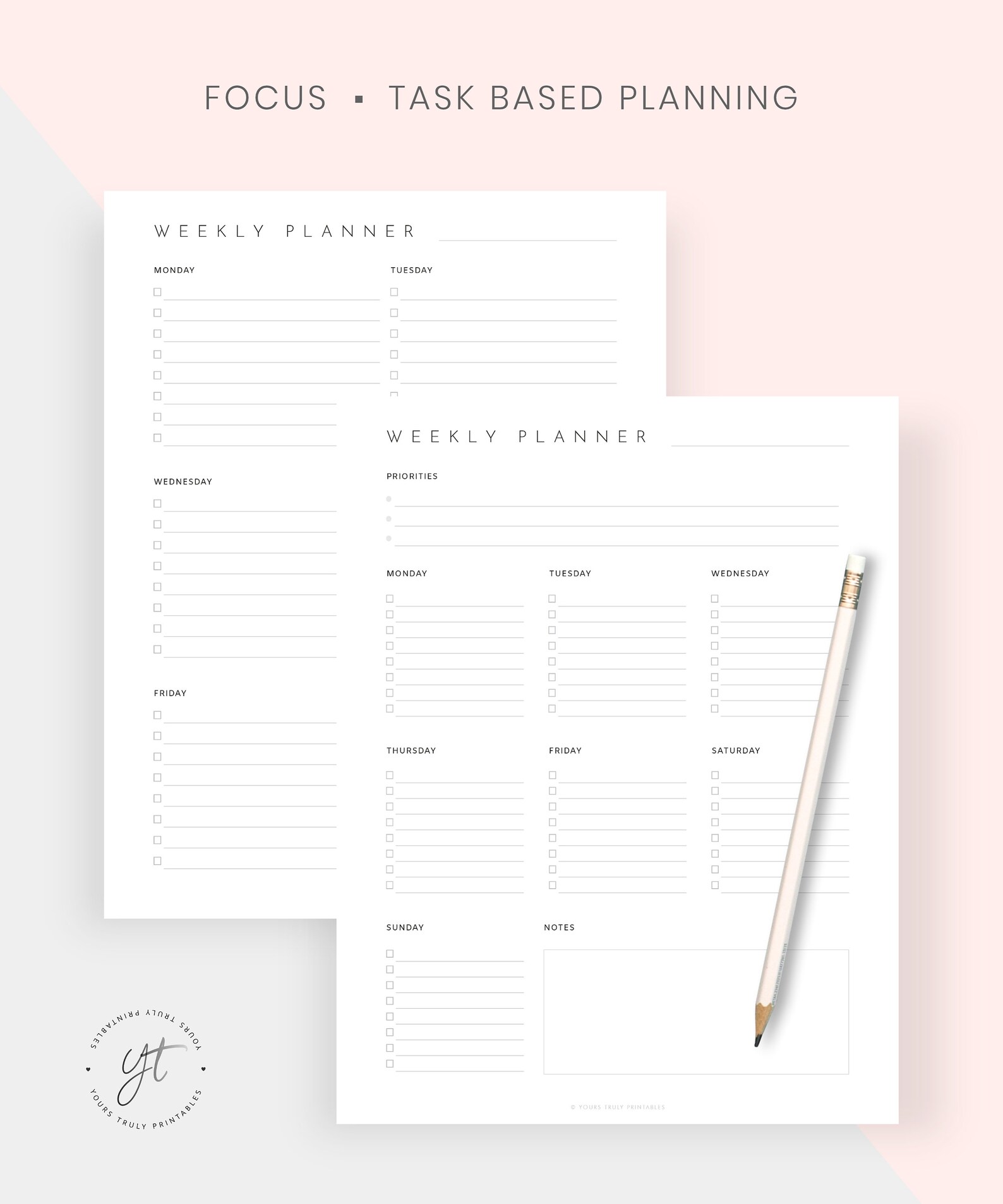 Weekly Planner Printable Kit 14 Weekly Planners Weekly to Do | Etsy