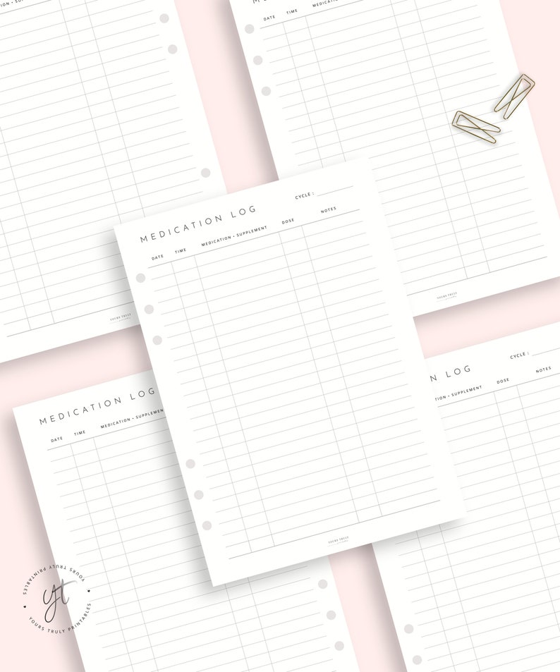 File Header Medication Printable Medication Log Sheet PDF, Monthly Medication Tracker ...