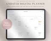 Digital Life Planner, Undated Digital Planner, Digital Planner, GoodNotes Planner, iPad Planner Simple Planner Monthly Weekly Daily Journal