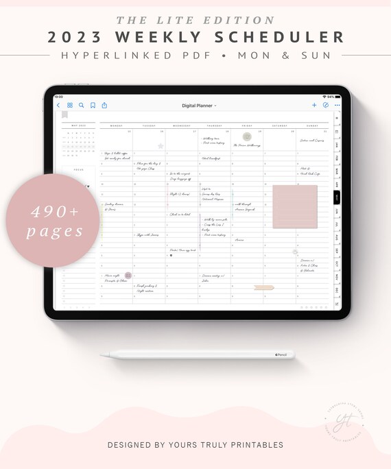 2023 Digital Planner Goodnotes the Lite Edition Landscape Etsy UK
