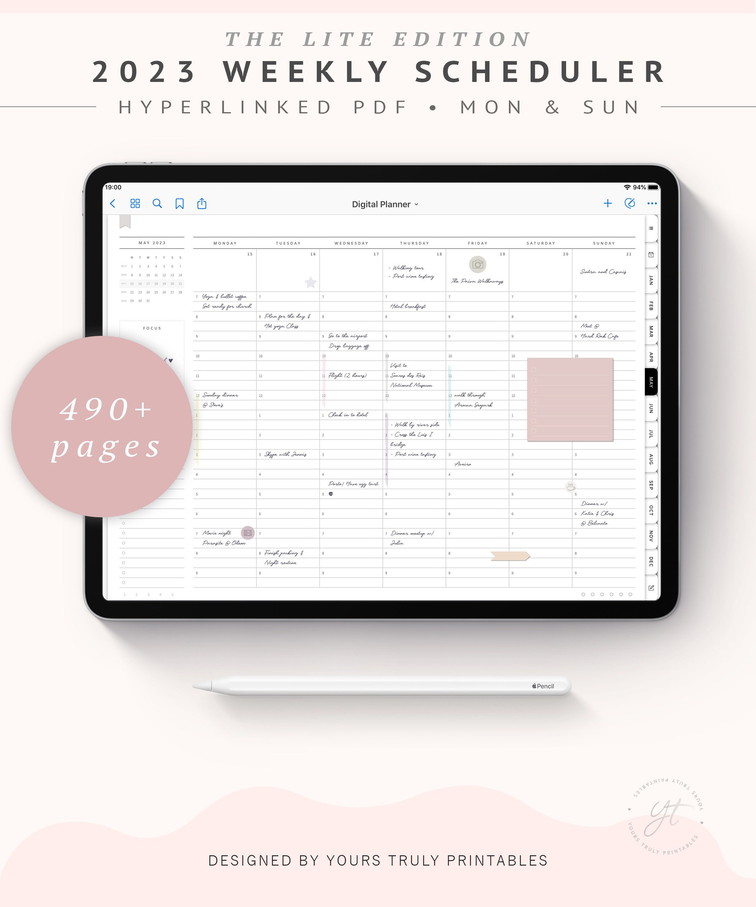 2023 Digital Planner Goodnotes the Lite Edition Landscape Etsy UK