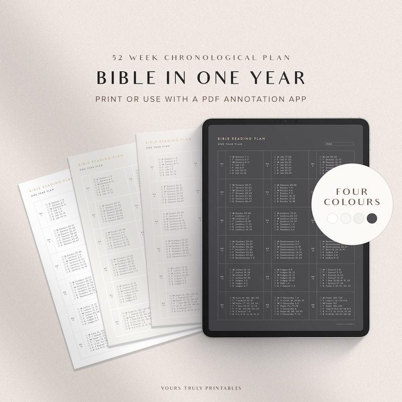 bible in one year reading plan