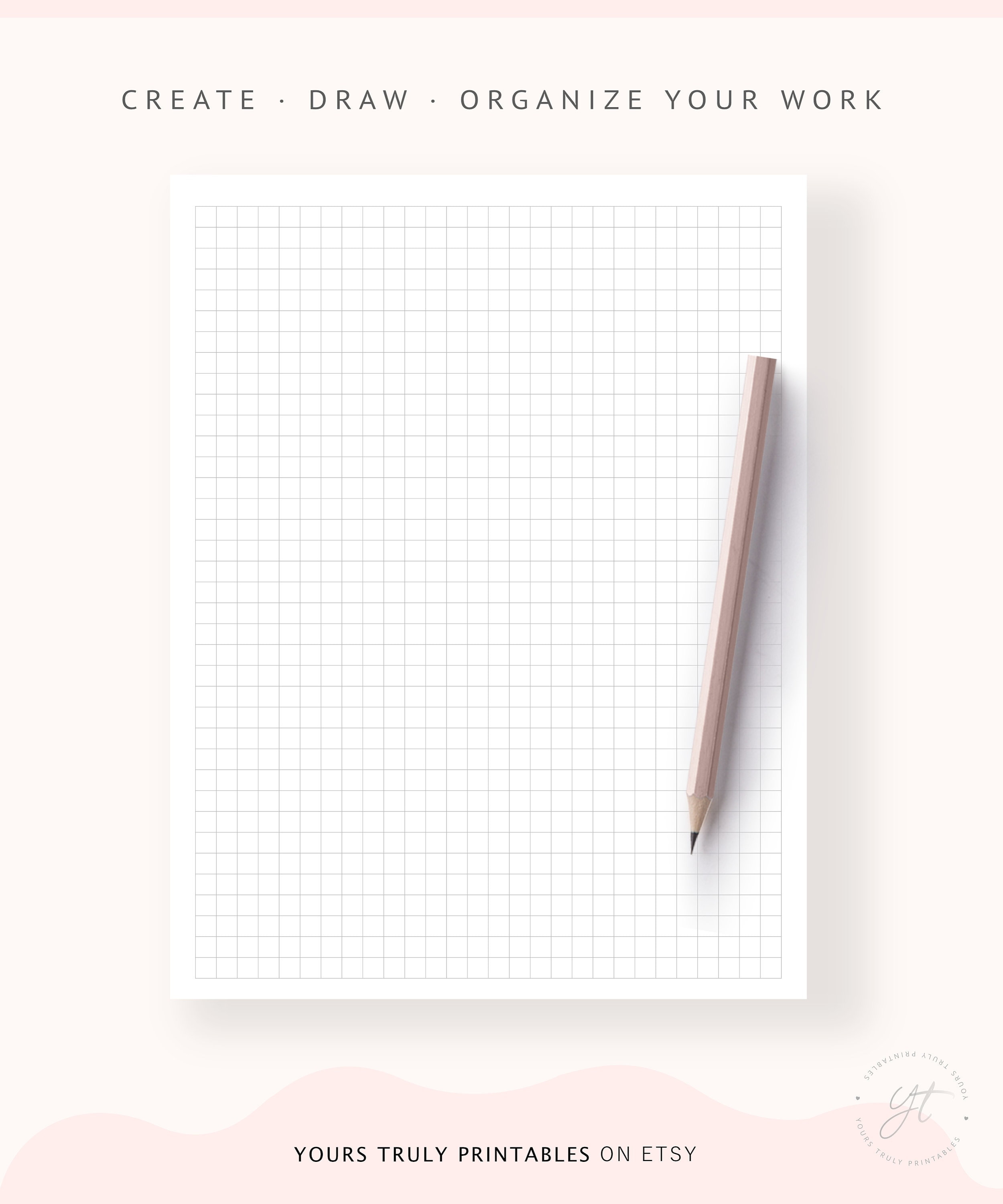 Printable Notebook Paper Templates – Dotted Grid, Graph Paper, Lined ...
