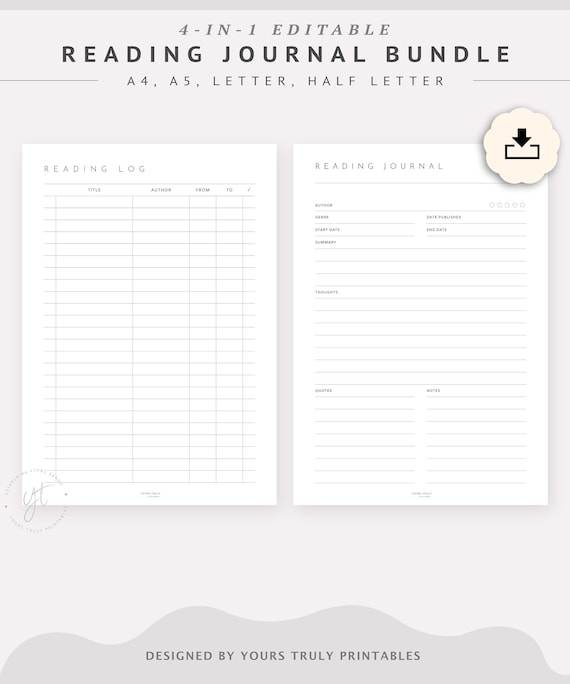 Reading Log Book: Reading Log Journal for Book Lovers - Reading Journal  Book Tracking - Track the Books You Read and Create a Personal Reading  Record