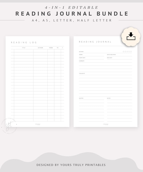 Reading Log: Basic | Reading Log Journal | Book Review Journal for Book  Lovers and Readers | Reading Log Book Tracker to Write your Reviews and