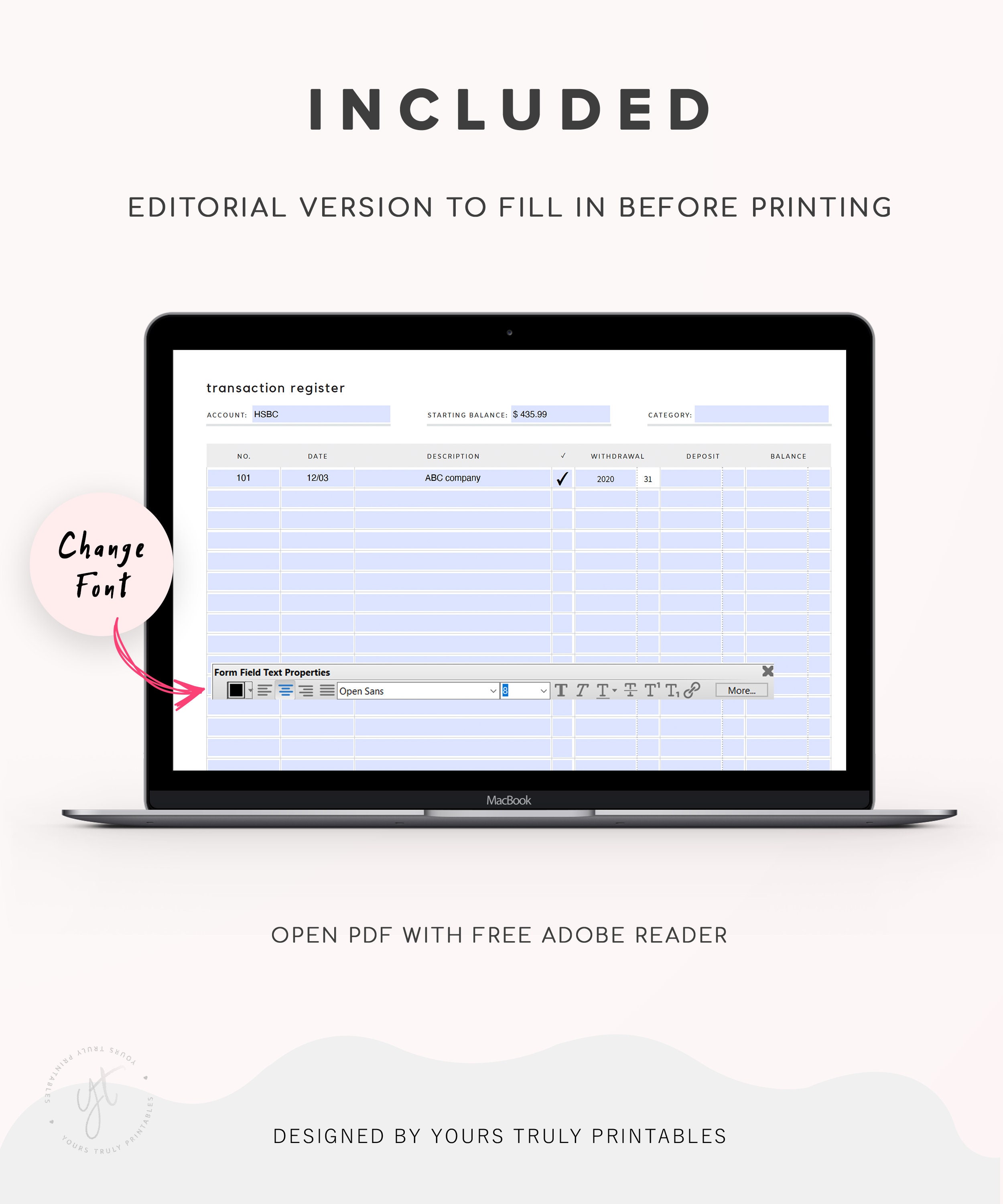 bank register printable free for checkbook size bank register printable free for checkbook size