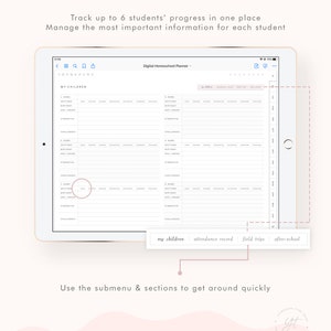 Digital Homeschool Planner Goodnotes Ipad, Undated Weekly Lesson ...