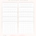 Blank Calendar Printable Large Undated Calendar Minimalist - Etsy