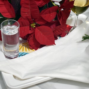 Ivory Cotton napkins wedding dinner cloth reusable wedding table decor hand dyed cloth napkins bulk farmhouse party event napkin