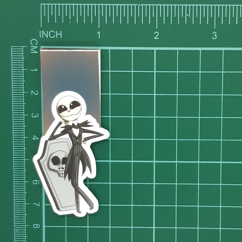 Chibi Jack Skellington Magnetic Bookmark Gift for Halloween | Etsy