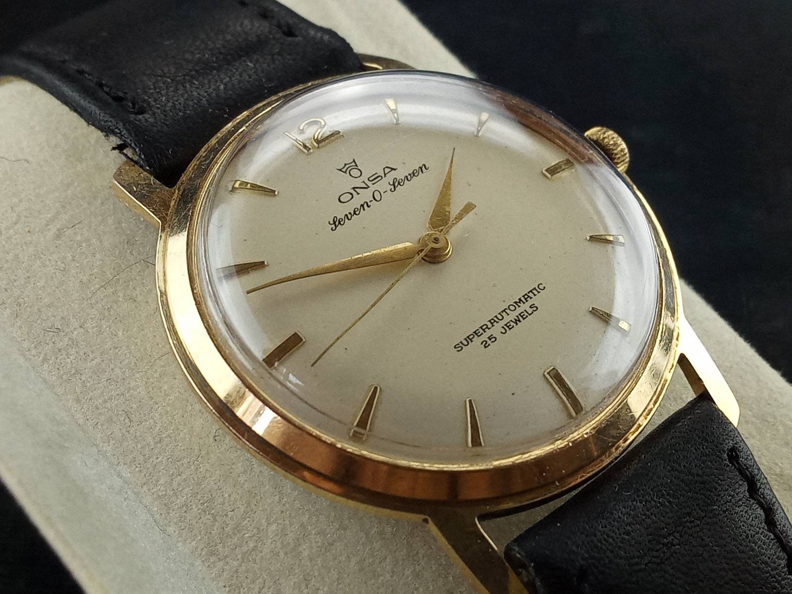 Vintage Swiss Automatic Watch Onsa Seven-o-seven - Etsy