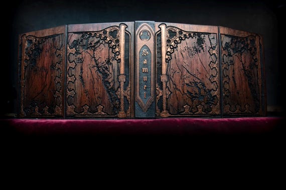 DM Screen - Book of Ancient Legends | Handcrafted Wooden RPG GM Screen for DnD, Pathfinder, Roleplaying Games, Tabletop, Fantasy Adventures