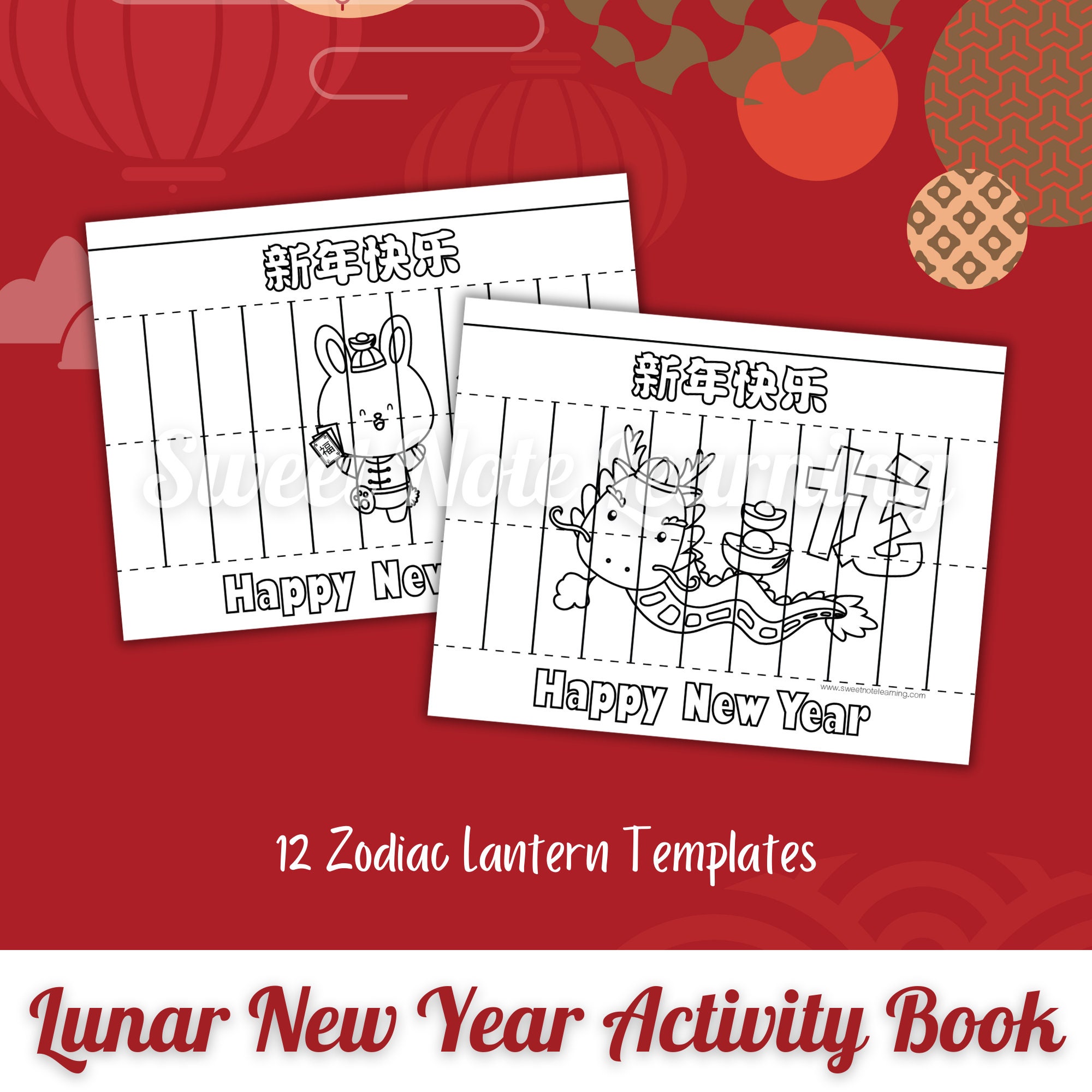 Chinese New Year Activity Book [mandarin] – Printable Worksheets With ...