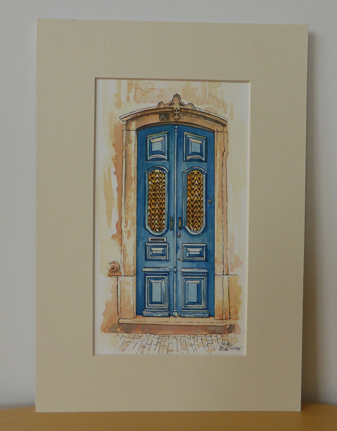 Portugal Door in Watercolour - Etsy