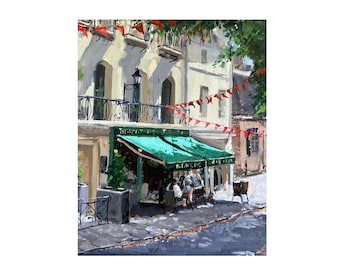 Art print, French cafe  (8x10 Unframed)
