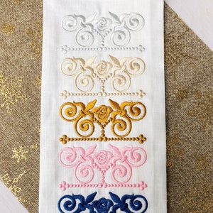 Embroidered Linen Napkins: Fleur De Lis, Monogrammed Table Decor