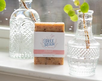 Lavender and Spearmint Goat Milk Soap  All Natural Soap, Handmade Soap, Homemade Soap, Handcrafted Soap, Essential Oil Soap