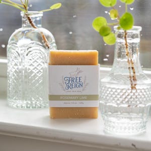 Rosemary Lime Goat Milk Soap  All Natural Soap, Handmade Soap, Homemade Soap, Handcrafted Soap, Essential Oil Soap