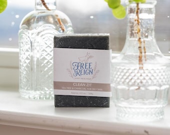 Tea Tree Charcoal Goat Milk Soap  All Natural Soap, Handmade Soap, Homemade Soap, Handcrafted Soap, Essential Oil Soap