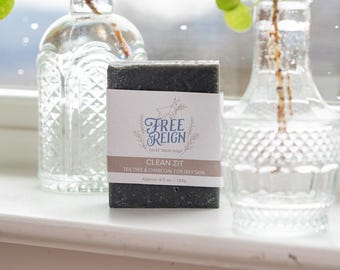 Tea Tree Charcoal Goat Milk Soap  All Natural Soap, Handmade Soap, Homemade Soap, Handcrafted Soap, Essential Oil Soap