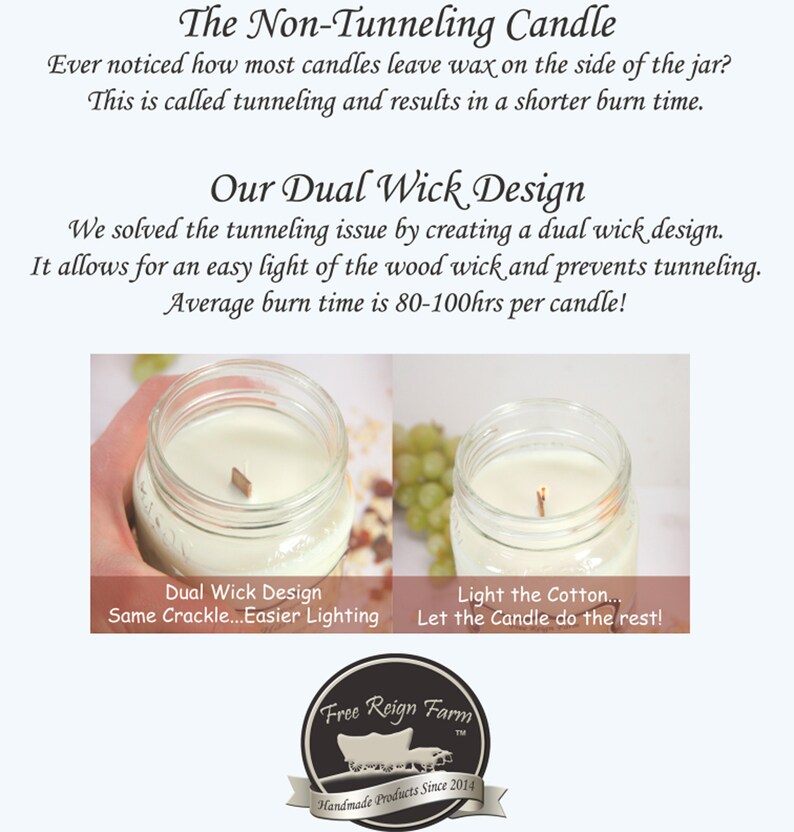 Orange Blossom Wood Wick Soy Mason Jar Candle Handpoured Etsy