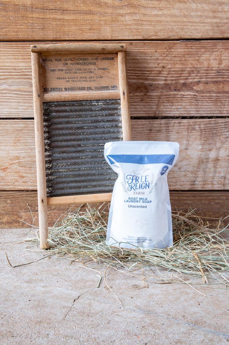 Goat Milk Laundry Soap Natural Laundry Soap that actually works laundry powder powerful goat milk soap for clothes stain removal immagine 2