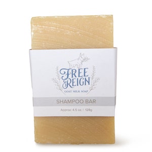 Goat Milk Shampoo Bar Shampoo Bar Soap Goats Milk Shampoo bar soap castor oil eco friendly shampoo image 1