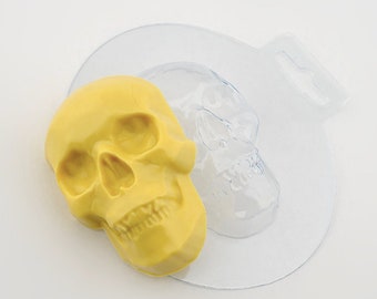 SKULL MOLD, Halloween Mold, Skeleton Mold, Skull Soap Mold, Gothic Mold, Bath Bomb Mold, Chocolate Mold, Candy Mold, Soapmaking Supplies