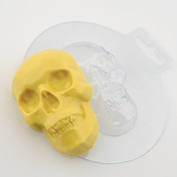 SKULL MOLD, Halloween Mold, Skeleton Mold, Skull Soap Mold, Gothic Mold, Bath Bomb Mold, Chocolate Mold, Candy Mold, Soapmaking Supplies