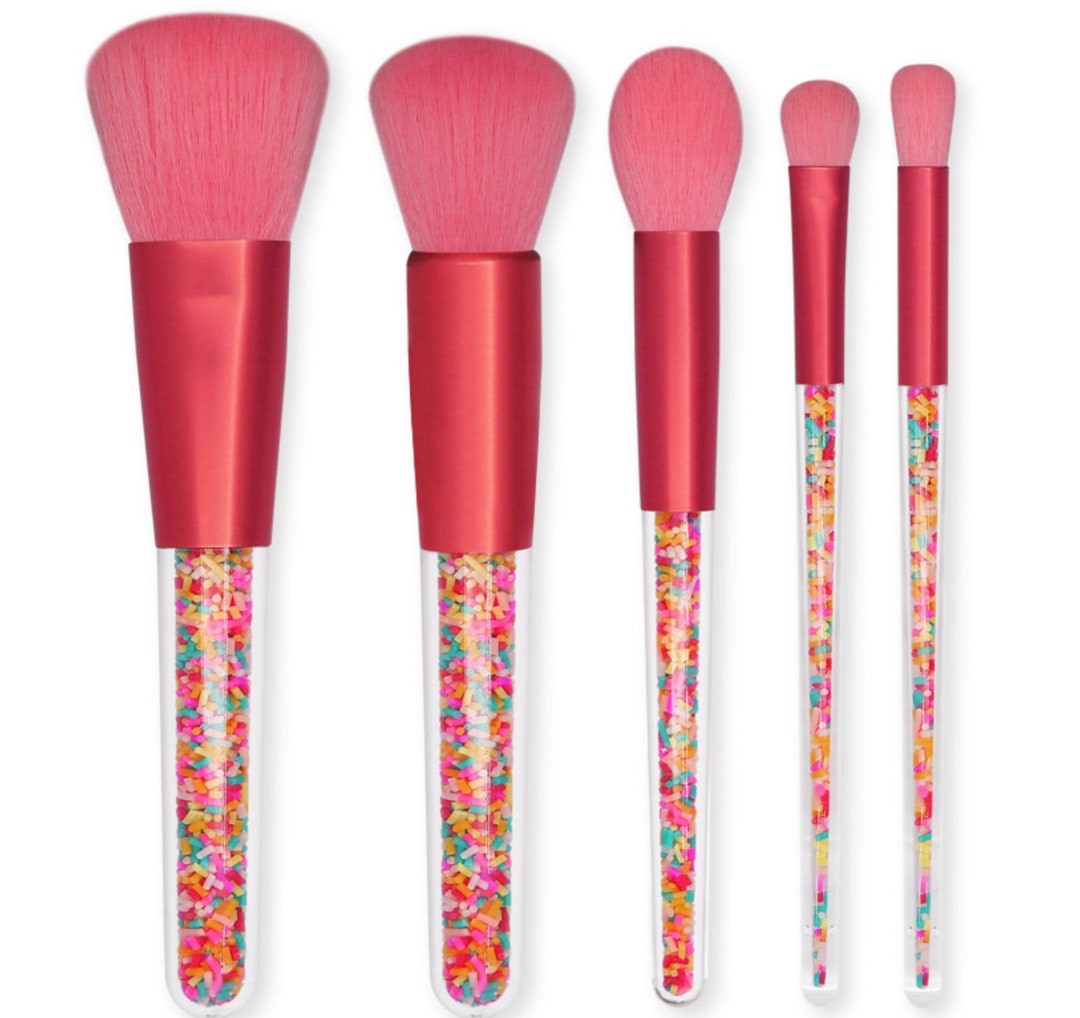 DUSTING BRUSH SET 5 Pcs, Brushes for Luster Dust, Edible Glitter, Pearl