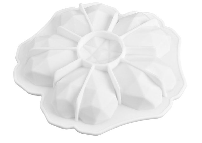SILICONE BAKING MOLD Diamond Flower Cake Mold Breakable Etsy