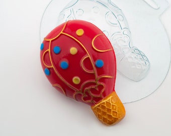 HOT AIR BALLOON Mold, Soap Mold, Bath Bomb Mold, Chocolate Mold, Fondant Mold, Cake Decoration, Candle Wax Mold, Fast Shipping, Shapem