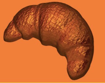 CROISSANT MOLD, Molde de jabón de plástico, Molde de bomba de baño, Molde de chocolate, Molde de fondant, Decoración de pasteles, Molde de alimentos, Molde de postre, Molde de tema francés
