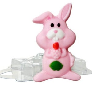 BUNNY MOLD, Plastic Soap Mold, Bath Bomb Mold, Rabbit Chocolate Mold, Soap Making Supplies, Animals Mold, Baby Shower Supplies, Cake Decor