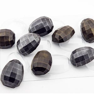 SCHIMMEL CHOCOLADE-EIEREN, snoepvorm met 8 holtes, cupcakedecoratie, cakedecoratie drakenthema, dinosaurusvorm, paaseieren, fondantvorm