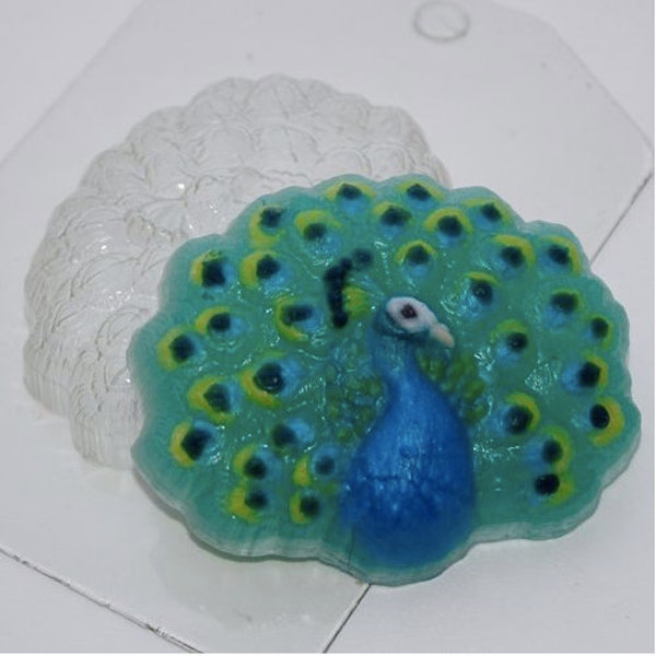 PEACOCK MOLD, Chocolate Mold, Plastic Soap Mold, Bath Bomb Mould, Beautiful Bird Mold, Animal Mold, Soap Making Supplies, Craft Mold, Candy