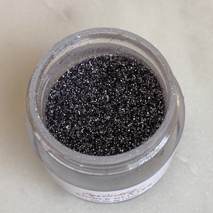 Edible Glitter by Sprinklify - BLACK - High Shine Dust for Cakes, Cupcake Decorating, Baking Supplies, Made in USA, Shapem