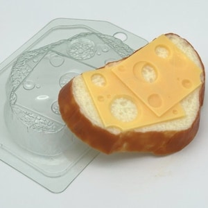 SANDWICH MOLD, Brot & Käse Kunststoff Seifenform, Lebensmittelform, einzigartige Badebombe machen liefert, Schokolade Form, Kuchen Dekoration Form, Shapem