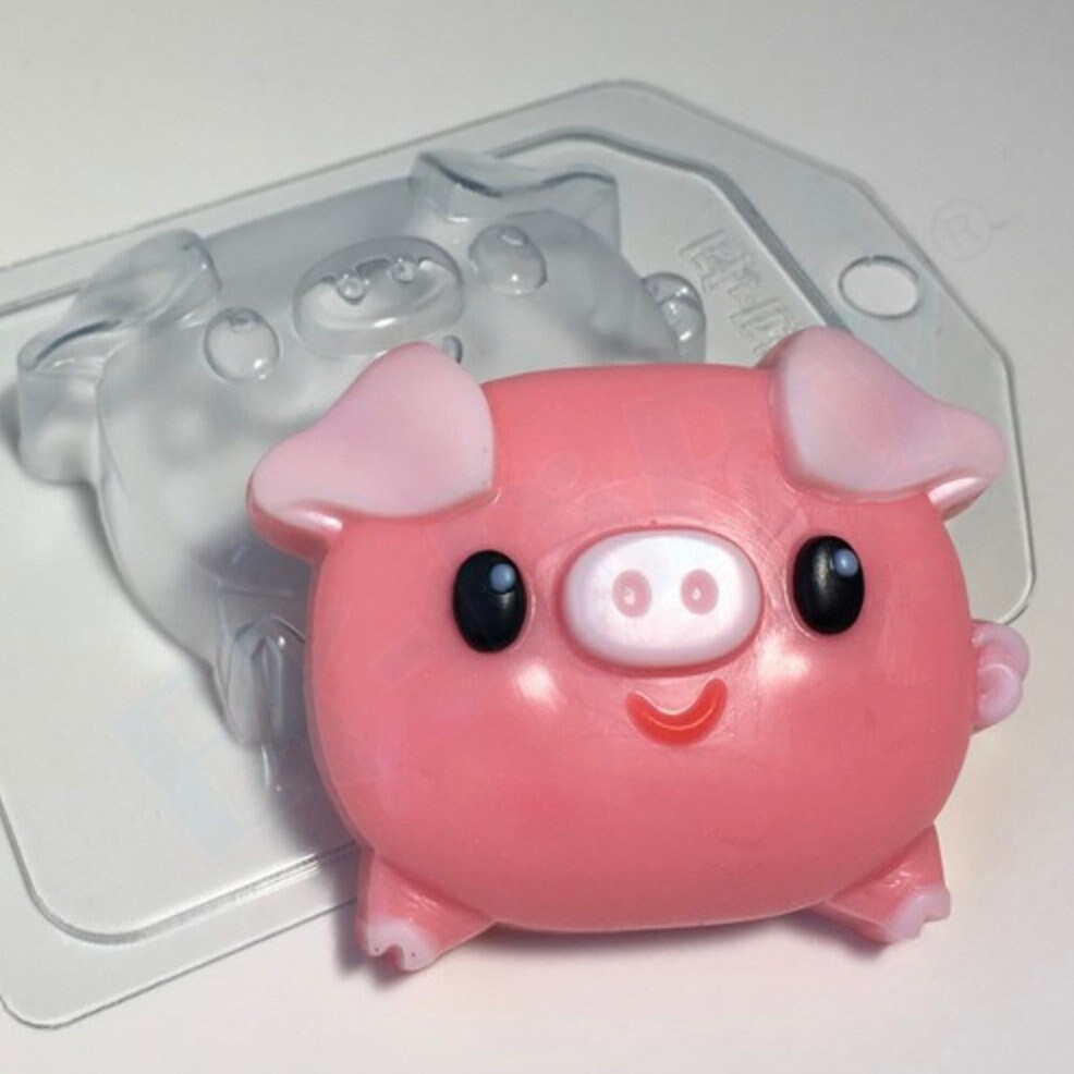 Silikonform Für 3 Schweine-Seifen Oder Badebomben – Form M59