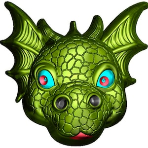 DRAGON HEAD MOLD, Soap Mold, Chocolate Mold, Dinosaur Cake Decoration, Fondant Mold, Candle Wax Mold, Cute Creatures Mold, Fantasy Mold