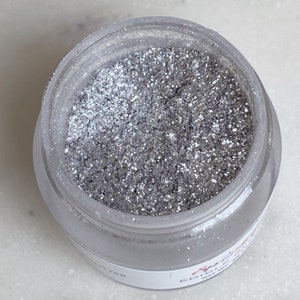 Edible Glitter by Sprinklify - SILVER - Food Grade High Shine Dust for Cakes, Cupcake Decorating, Baking Supplies, Made in USA, Cake Sparkle