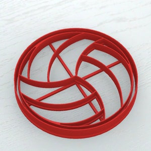 VOLLEYBALL COOKIE CUTTER, Fondant Cutter, Sport Theme Cake Decoration for Boys, Plastic Cookie Cutter, Physical Education Theme, Ships Fast