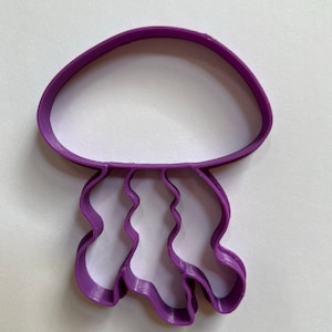 JELLYFISH COOKIE CUTTER, Ocean Cake Decoration, Sea Theme Fondant Cutter, Plastic Mold, Under The Sea Creatures, Nautical Mold