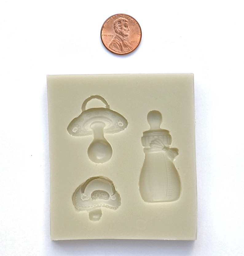 BABY SHOWER MOLD Baby Bottle Pacifier Bib Silicone Mold Etsy